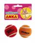 Jouet pour chat balles tennis parfumées saumon&thon rouge X2 ANKA